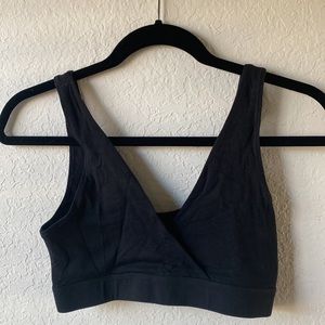 Pact. Nursing Sleep Organic Cotton Bra - Black / S